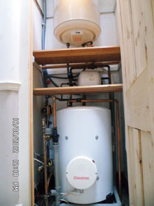 Before - this attempt at a high pressure system never worked properly - Blythe Hill
