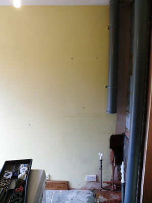 boiler relocation to unused kitchen space